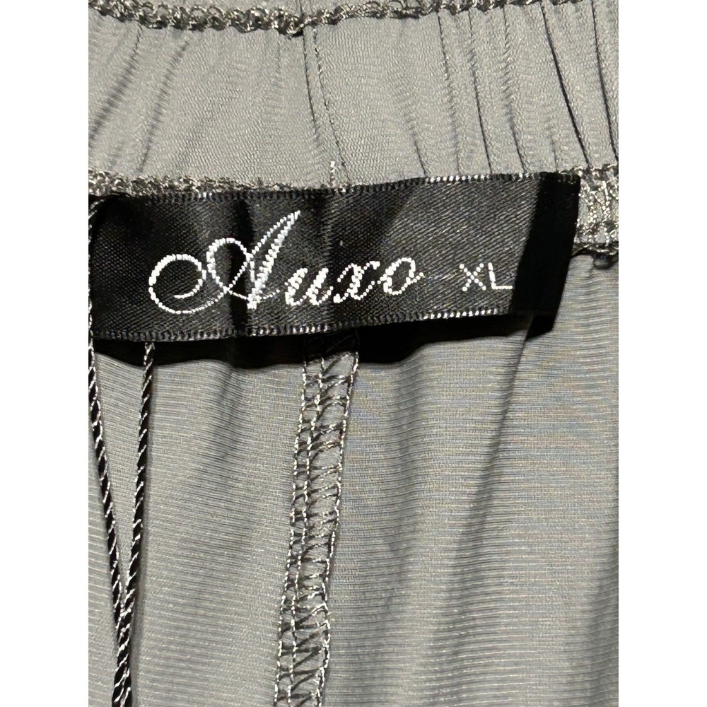 Auxo Men's Stretch Athletic Jogger Pants: Zipper Pockets, Gym, Hike, Gray XL - Picture 7 of 11